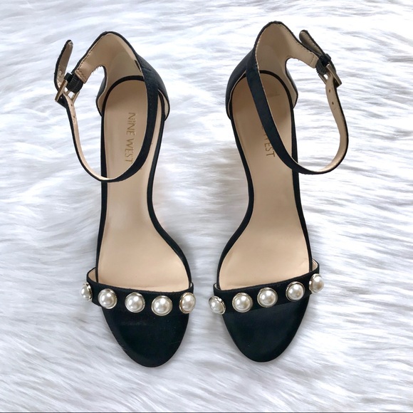 nine west pearl heeled sandal
